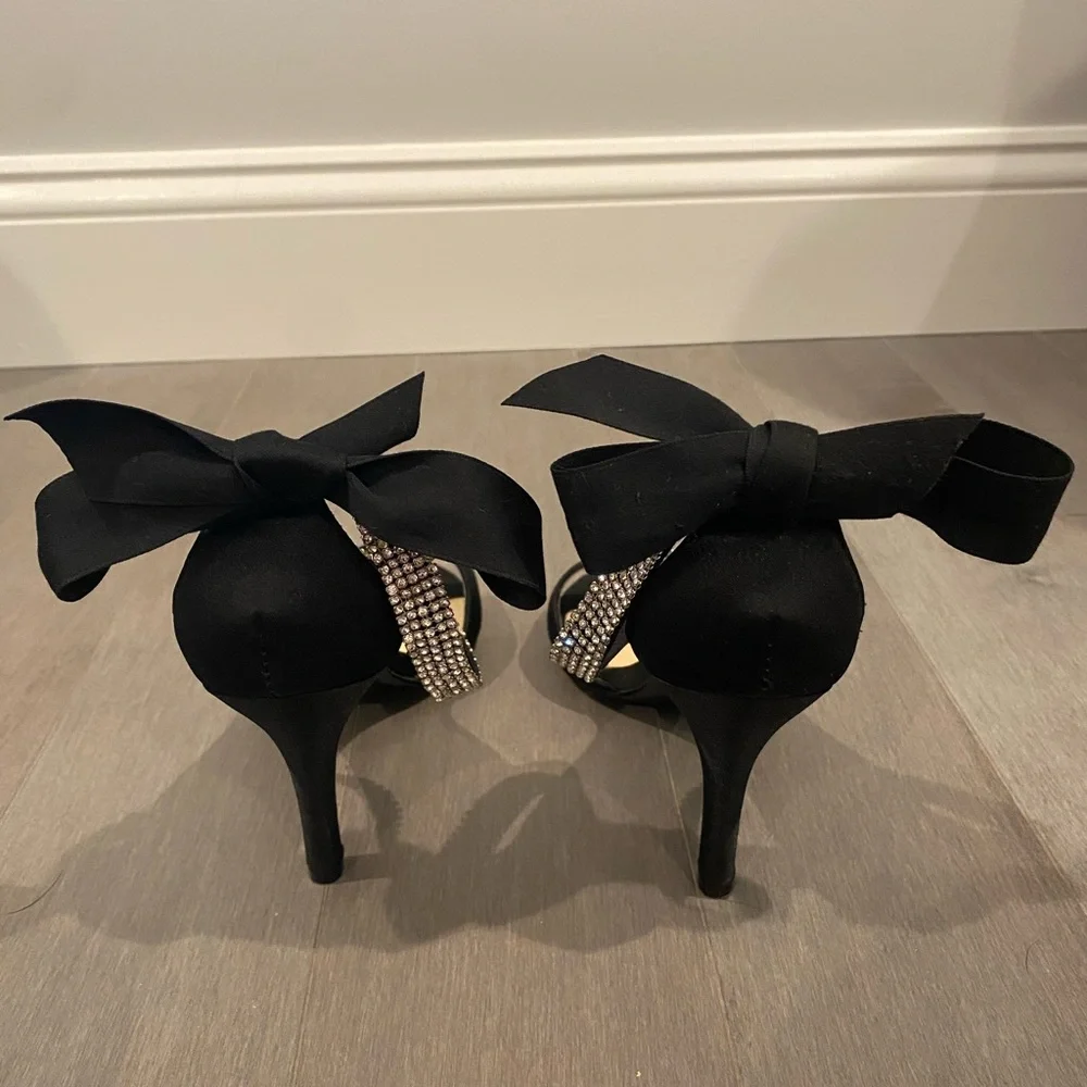 Black Rhinestone heels - Picture 2 of 8